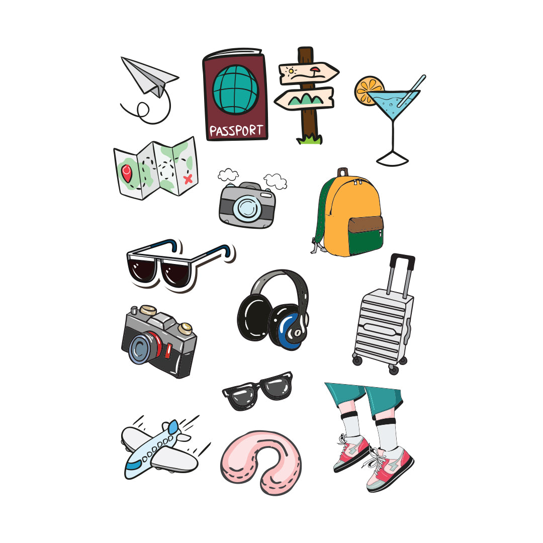 Travelling 1 Stickers Set