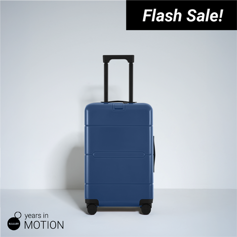 Anniversary Flashsale - Bigger Carry On Zipper 22 Inci - Gloss Navy