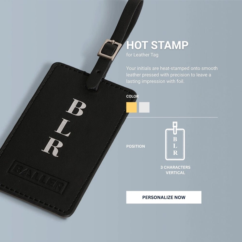 Hot Stamp - A Personalization Method for Baller Luggage Tags