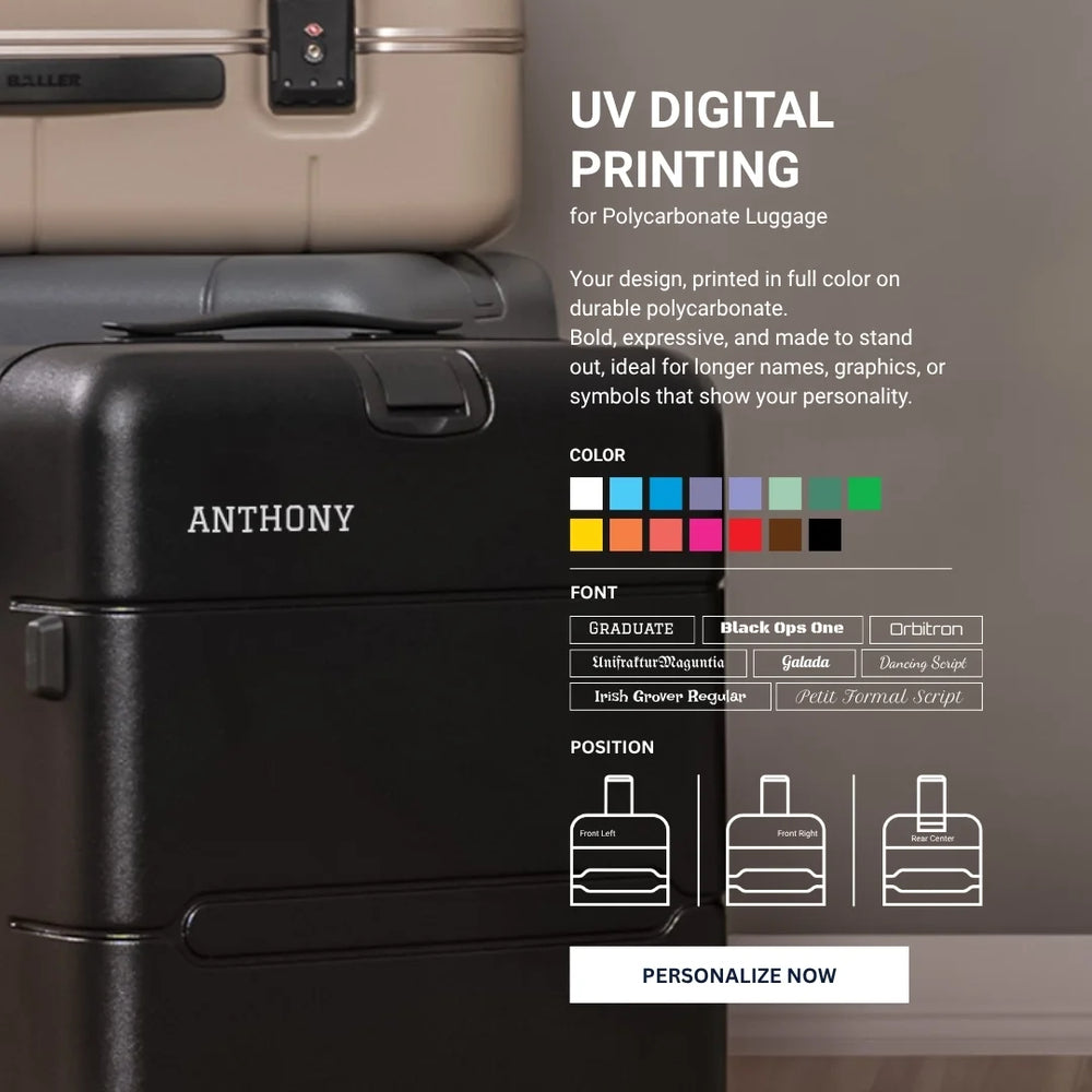 UV Digital Printing - A Personalization Method for Baller Polycarbonate Luggage